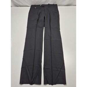 VTG Racquet Club Dress Pants Mens 38x36 Gray Wool Pleated Unhemmed USA NWT
